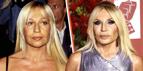 pictures of donatella versace|donatella versace then and now.